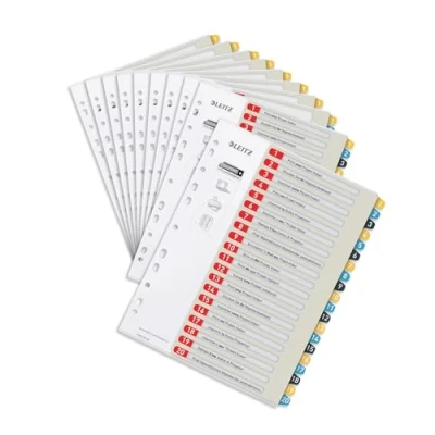 Afbeelding van Leitz 1249000 PC 6 tabbladen beschrijfbaar A4, 1 20, robuust, meerdere kleuren, Cozy serie