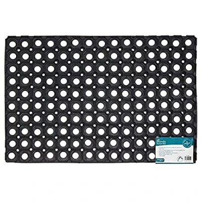 Afbeelding van JVL Voetmat met rubberen ring, duurzaam, voor buiten, 40 x 60 cm