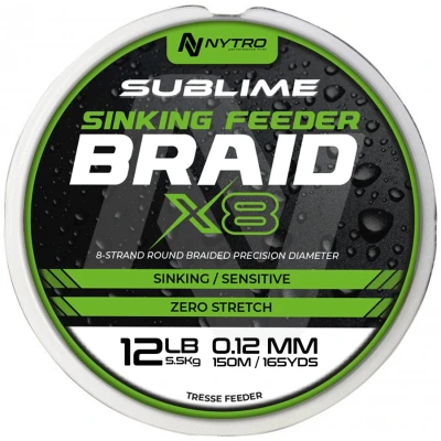 Image de Nytro Sublime Sinking Feeder Braid X8 (150m) Maat : 0.12mm