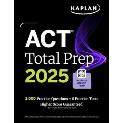 Afbeelding van Kaplan Test Prep ACT Total 2025: Includes 2,000+ Practice Questions + 6 Tests