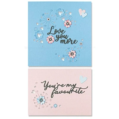 Afbeelding van Sizzix Thinlits Die Set 6PK Cut Pop Valentine 666016 Olivia Rose (10 22)