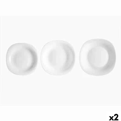 Afbeelding van Serviesset Vivalto F LFP95 85 90 Wit Opaal glas (2 Stuks)