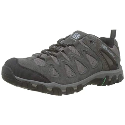 Afbeelding van Karrimor heren premium supa 5 leren sporttrainer, donkergrijs, zwart