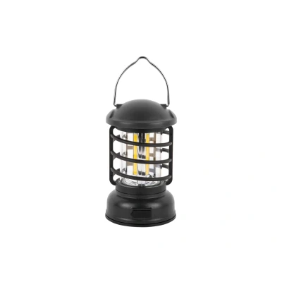 Afbeelding van Leitmotiv Tafellamp Camping Lantaarn LED Zwart