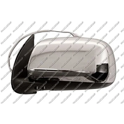 Afbeelding van Buitenspiegel Prasco TY8187104 Links chroom/zwart Electrisch Bol vormig, niet getint TOYOTA: HILUX 3 Pick up