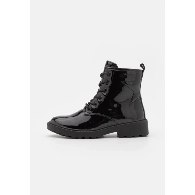 Afbeelding van Geox Casey GIRL Veterboots voor kinderen, Maat: 41, Black Hoogwaardig imitatieleer