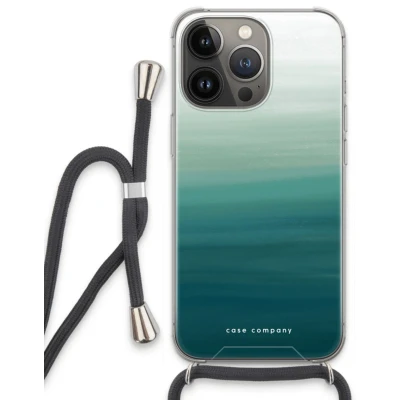 Afbeelding van Case Company® hoesje met Koord geschikt voor iPhone 13 Pro Ocean Telefoonhoesje Zwart Extra Bescherming aan alle Kanten en Over de Schermrand