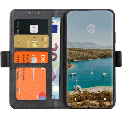Afbeelding van Casecentive Magnetische Leren Wallet case iPhone 12 Pro Max zwart