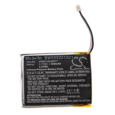 Afbeelding van vhbw Batterij compatibel met Sennheiser PXC 550, MB 660 hoofdtelefoon, draadloze hoofdtelefoon (650 mAh, 3,7 V, Li polymeer)