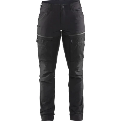 Afbeelding van Blaklader Servicewerkbroek met stretch voor dames 7166 1845 Zwart/Donkergrijs D24