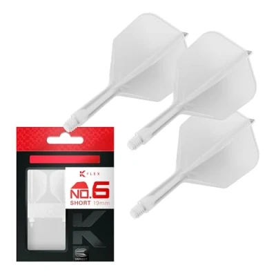 Afbeelding van Target K Flex White NO6 Dart Flights Short