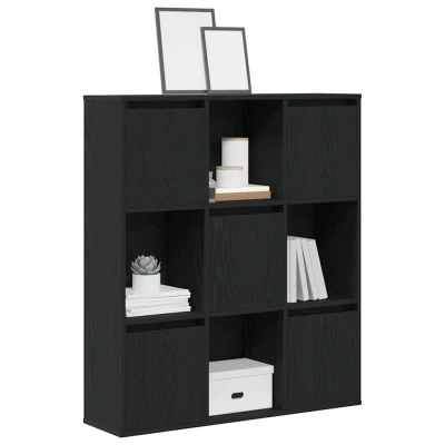 Afbeelding van vidaXL Boekenkast 89x24x101,5 cm bewerkt hout zwart eikenkleurig