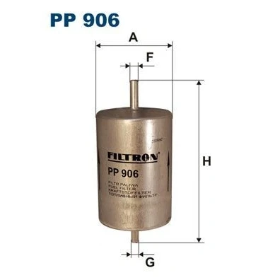 Afbeelding van FILTRON PP 906 Brandstoffilter Pijpfilter 8 RENAULT: SAFRANE 2, LAGUNA 1