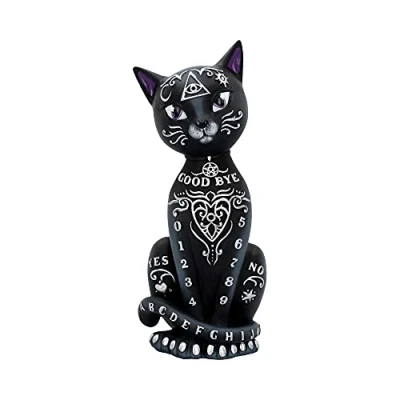 Afbeelding van Nemesis Now Zwarte Mysterieuze Kat Geestenbord Spirit Board Beeld 26cm