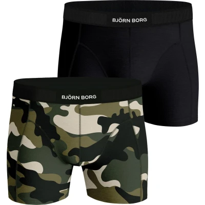 Afbeelding van Björn Borg heren Premium boxershorts met logoband in 2 pack de kleur Zwart, maat: M