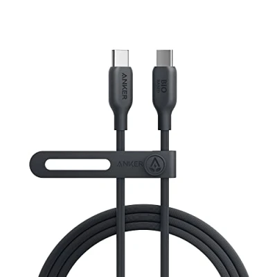 Afbeelding van Anker 543 USB C naar kabel (100 W 1,8 m), milieuvriendelijke 2.0 oplaadkabel voor MacBook Pro 2020, iPad Air 4, Samsung Galaxy S21 en meer, spookzwart