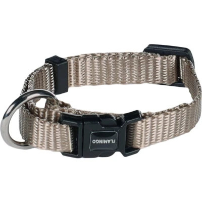Afbeelding van Hond Halsband Ziggi Greige XXS 15 25cm 10mm