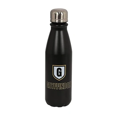 Afbeelding van Waterfles Harry Potter Bravery Zwart Metaal 500 ml