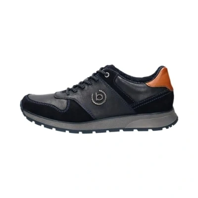 Afbeelding van bugatti Sneaker Sneakers laag, Heren, Maat: 43, Blau Veloursleer