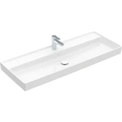 Afbeelding van Villeroy &amp; Boch Collaro meubelwastafel wit (120 x 47 cm) 1 kraangat,