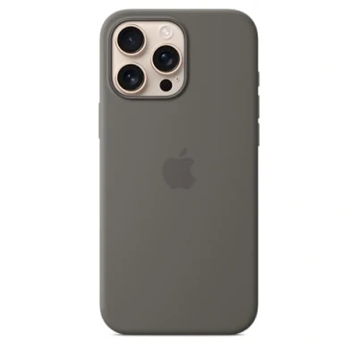 Afbeelding van Apple Cover Iphone 16 Pro Max Silicone Magsafe Stone Gray (myyv3zm/a)