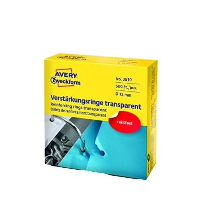 Afbeelding van Versterkingsringen Avery Zweckform 3510 13Mm 500stuks transp