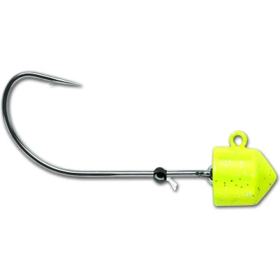 Afbeelding van VMC Swingin Ned Rig Chartreuse Jighead 3.5g (3 Stuks) Loodkoppen