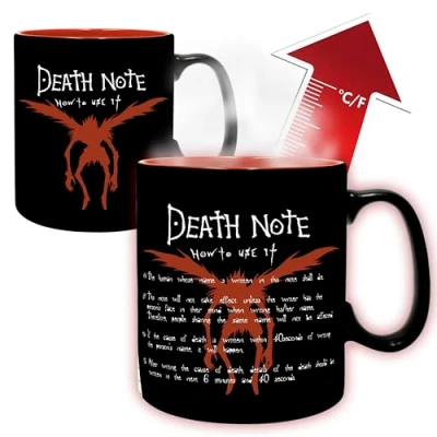 Afbeelding van DEATH NOTE Mug Heat Change 460ml L &amp; Light cardboard