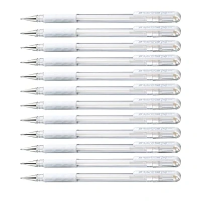 Afbeelding van Gelschrijver Pentel K118 wit 0.3mm