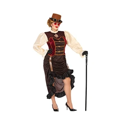 Afbeelding van Kostuums voor Volwassenen DISFRAZ Steampunk XXL Shine Inline Bruin (1 Onderdelen)