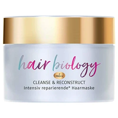 Afbeelding van Hair Biology Cleanse &amp; Reconstruct Haarmasker voor vettige wortels en beschadigde punten, 160 ml