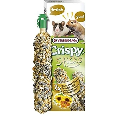Afbeelding van Versele Laga Crispy Sticks Gerbil&amp;Muis Zonnebloem Knaagdiersnack Natuur 2x55 g