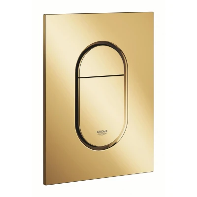Afbeelding van GROHE Arena Cosmopolitan S Bedieningspaneel Toilet Verticaal Dual Flush Cool sunrise (glanzend goud) Slank formaat