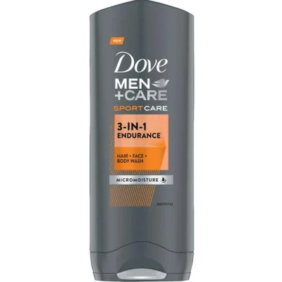 Afbeelding van Dove Men+Care Sport Endurance+Comfort 3 in 1 Body, Face &amp; Hair Wash 250 ml