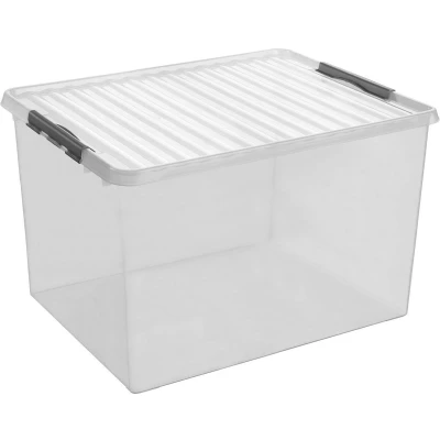 Afbeelding van Sunware Q line box 150 liter transparant.