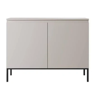 Afbeelding van Selsey Bemmi Dressoir 100 cm Beige met zwarte poten