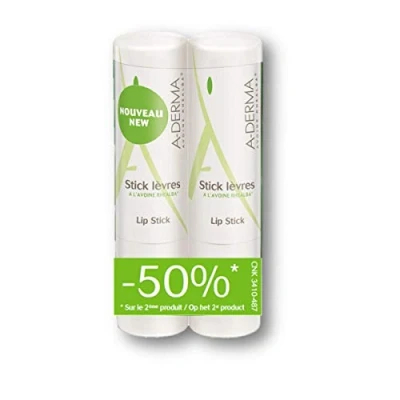 Afbeelding van A derma Soin Originele Duo Stick Levres Au Lait D\&#039;avoine Droge Lippen 8gr