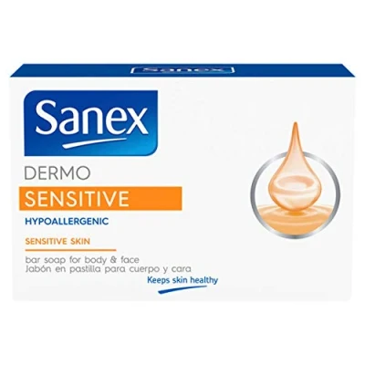 Afbeelding van Sanex Dermo Sensitive Hypoallergenic Bar Soap 4 x 90 gr