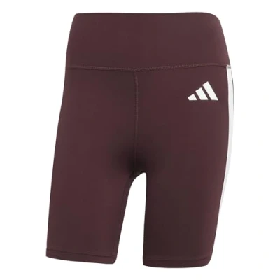 Afbeelding van adidas Performance Optime Essentials 3STRIPES Short Leggings Legging, Dames, Maat: XLx5&quot;, Aurora ruby/white