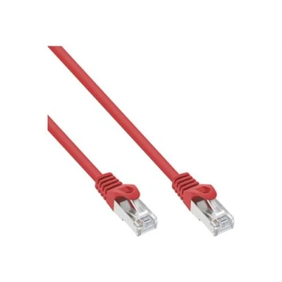 Image de InLine Cordon de raccordement RJ 45 (M) pour 5 m SFTP CAT 5e moulé rouge