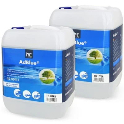 Afbeelding van Kruse Automotive AdBlue®, 2 x 10 l, ureumoplossing voor de auto, vermindert uitstoot van stikstofoxiden met 90% bij SCR systemen, Höfer Chemie