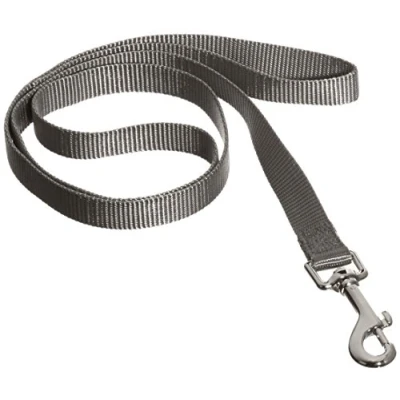 Afbeelding van Nobby Classic Hondenlijn Nylon Grijs M L Breedte 20 mm Lengte 120 cm