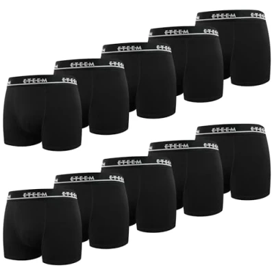 Afbeelding van L&amp;K 1102 Set van 10 retro boxershorts voor heren met leuk patroon, katoen, 1103 stuks