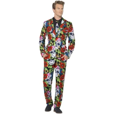 Afbeelding van Smiffys doodskostuum, meerkleurig met jas, broek en stropdas