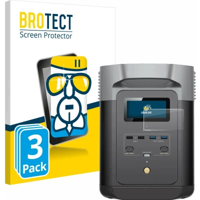 Afbeelding van BROTECT Screenprotector voor EcoFlow DELTA 2 Folie Beschermfolie Beschermglas transparant (3 Stuks)