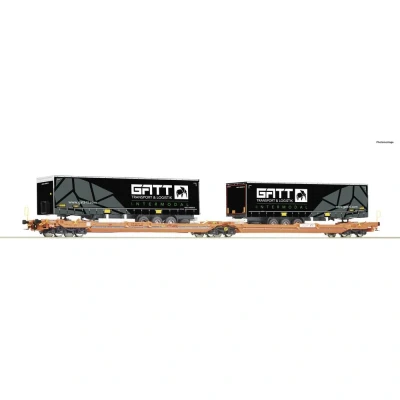 Afbeelding van Roco 77403 H0 dubbeltasje gelede wagon T3000e van de Wascosa