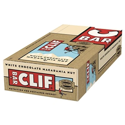 Afbeelding van Clif BAR Macadamia witte chocolade 68 g (12 stuks)