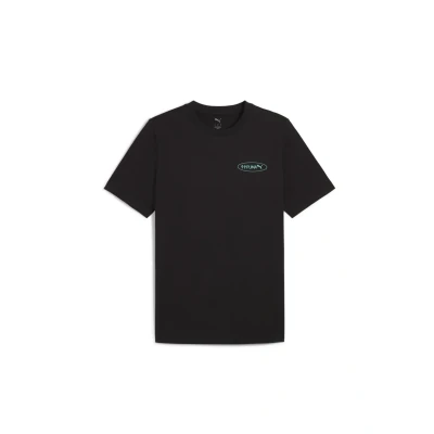 Afbeelding van Puma Graphics Circles Tshirt print, Heren, Maat: Small, Black