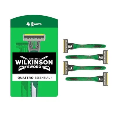 Afbeelding van Wilkinson Wegwerpscheermesjes Quattro Essential 4 stuks