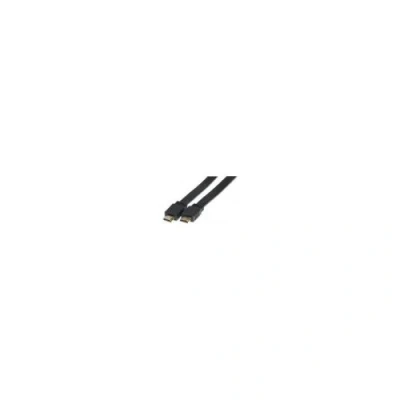Afbeelding van Exertis Connect Hoge snelheid HDMI platte kabel, verguld, St. A / A, zwart, 3,0 m kabel naar (3 m, HDMI), Videokabel